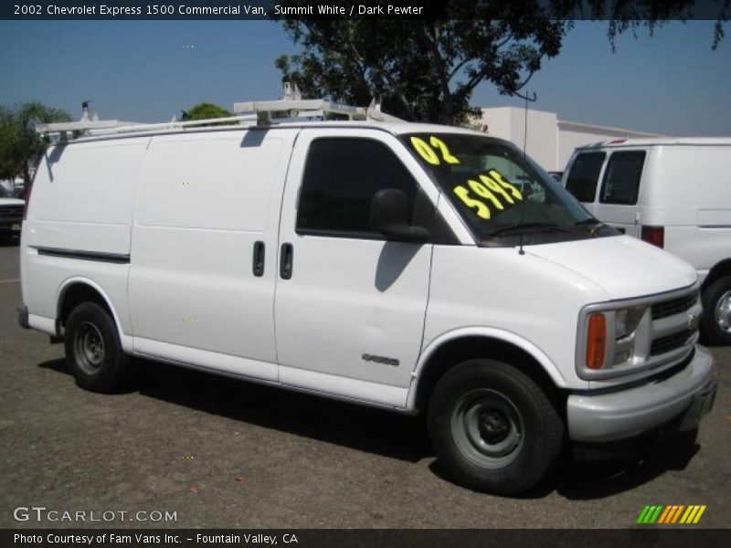 Summit White / Dark Pewter 2002 Chevrolet Express 1500 Commercial Van