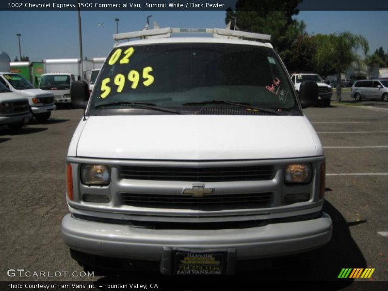 Summit White / Dark Pewter 2002 Chevrolet Express 1500 Commercial Van