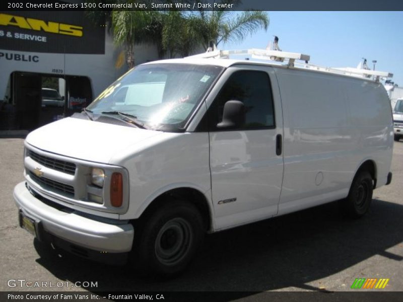Summit White / Dark Pewter 2002 Chevrolet Express 1500 Commercial Van