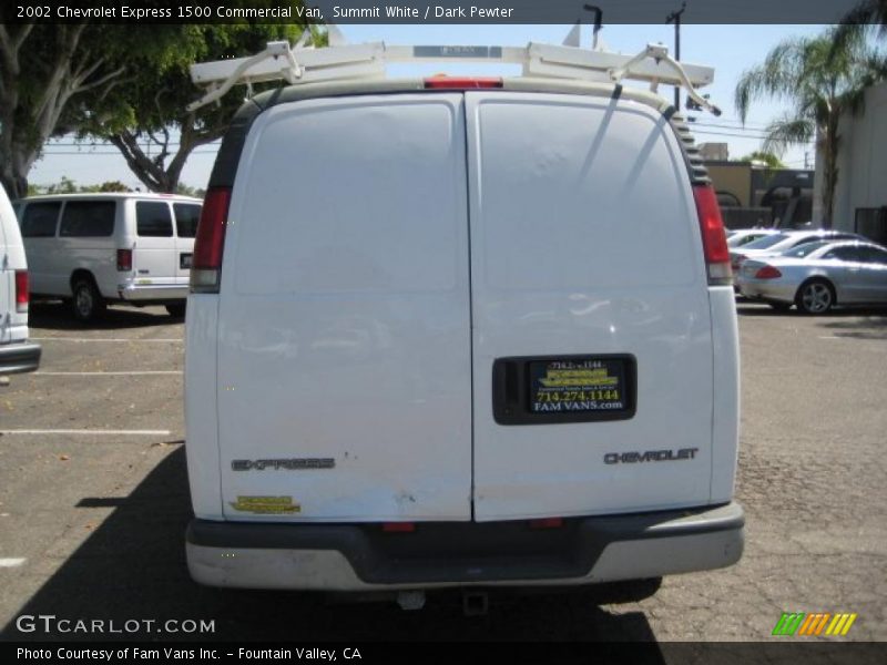 Summit White / Dark Pewter 2002 Chevrolet Express 1500 Commercial Van