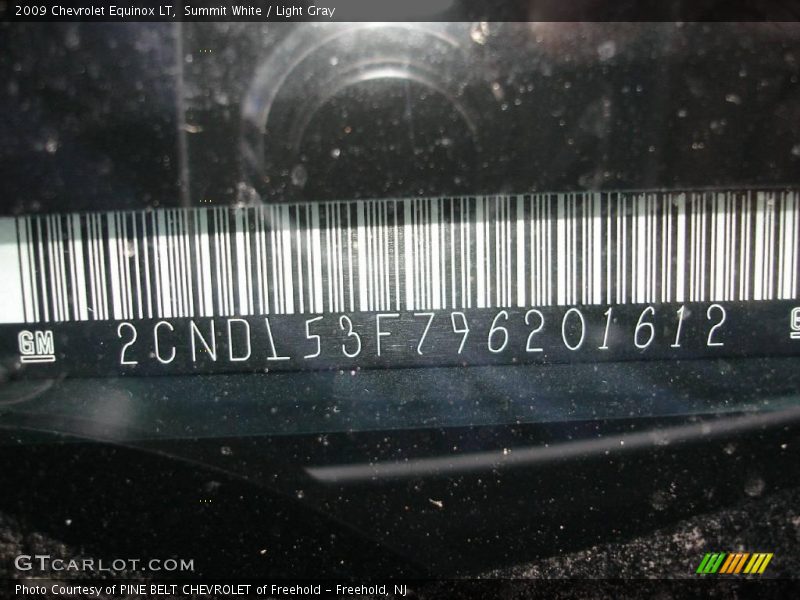 Summit White / Light Gray 2009 Chevrolet Equinox LT