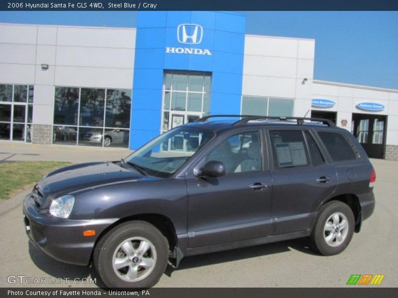 Steel Blue / Gray 2006 Hyundai Santa Fe GLS 4WD