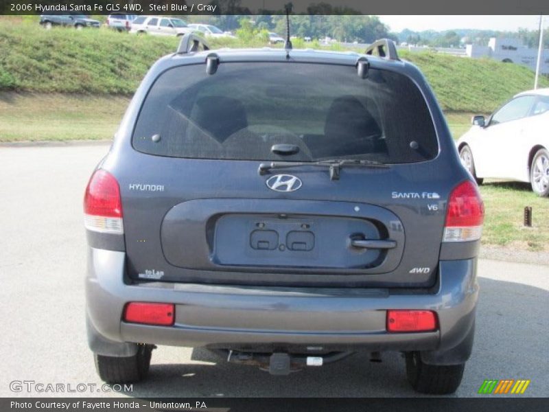 Steel Blue / Gray 2006 Hyundai Santa Fe GLS 4WD