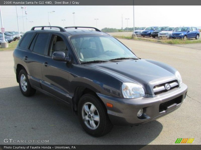 Steel Blue / Gray 2006 Hyundai Santa Fe GLS 4WD