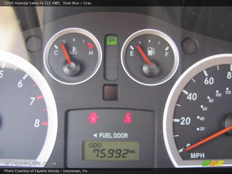 Steel Blue / Gray 2006 Hyundai Santa Fe GLS 4WD