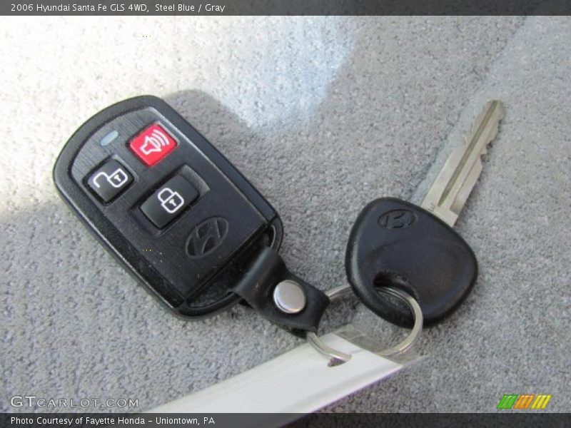 Steel Blue / Gray 2006 Hyundai Santa Fe GLS 4WD