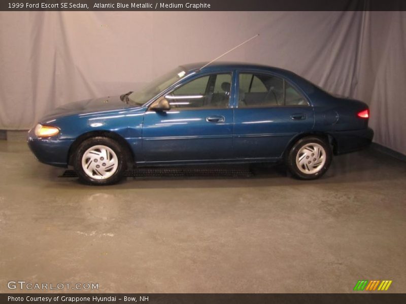 Atlantic Blue Metallic / Medium Graphite 1999 Ford Escort SE Sedan