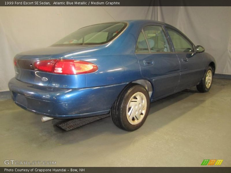 Atlantic Blue Metallic / Medium Graphite 1999 Ford Escort SE Sedan