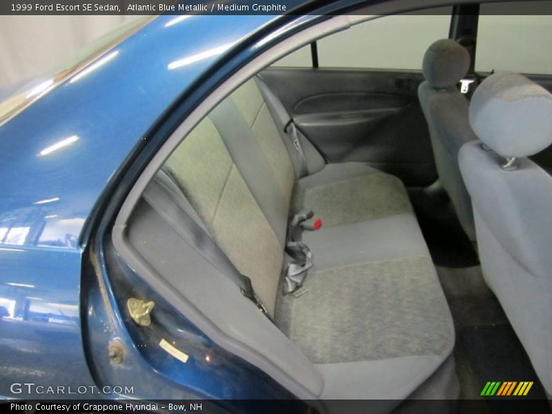 Atlantic Blue Metallic / Medium Graphite 1999 Ford Escort SE Sedan