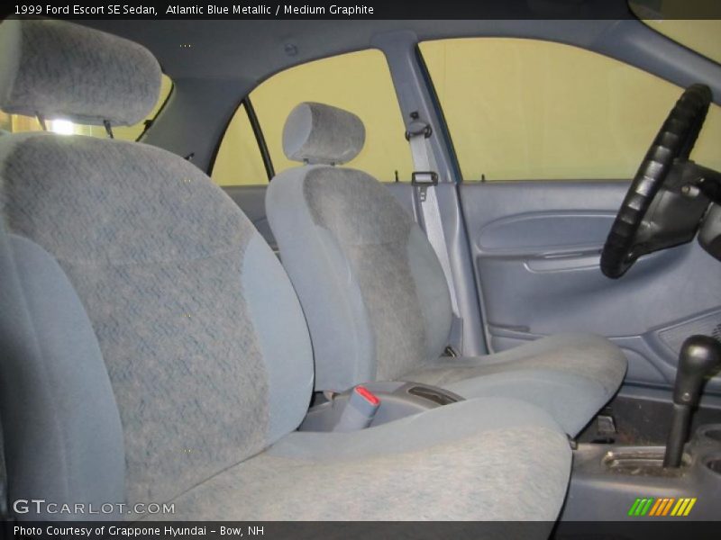 Atlantic Blue Metallic / Medium Graphite 1999 Ford Escort SE Sedan