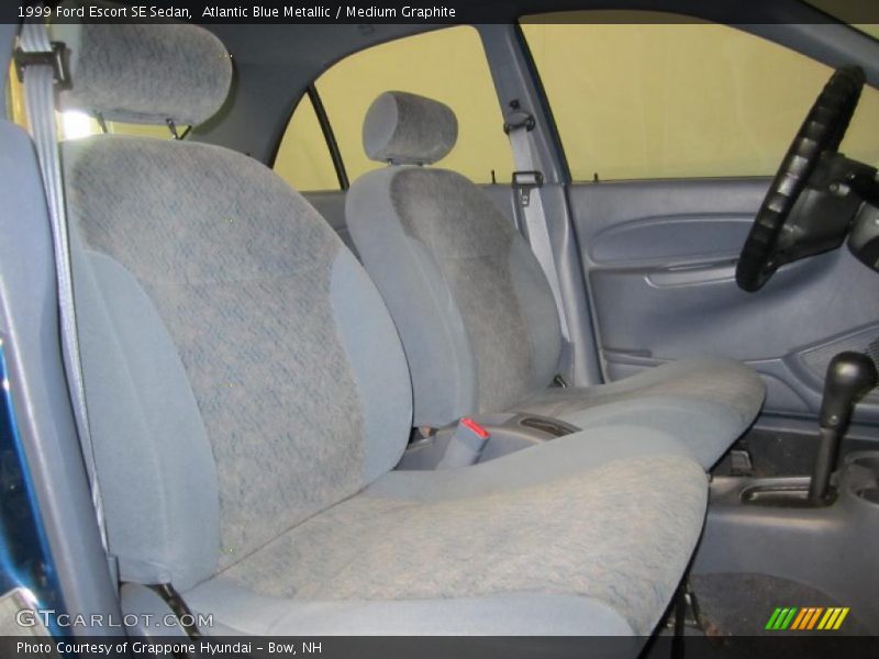 Atlantic Blue Metallic / Medium Graphite 1999 Ford Escort SE Sedan