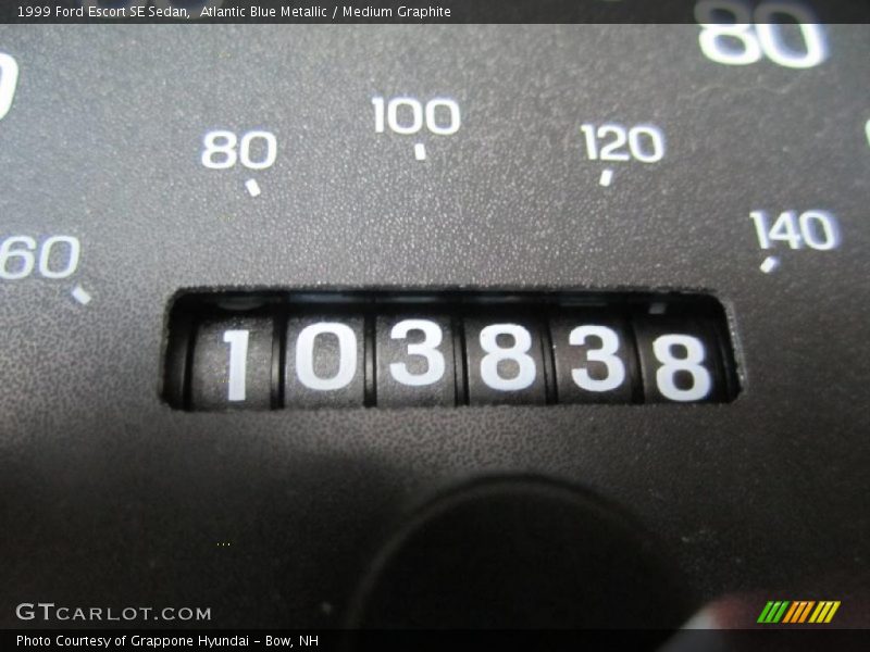 Atlantic Blue Metallic / Medium Graphite 1999 Ford Escort SE Sedan