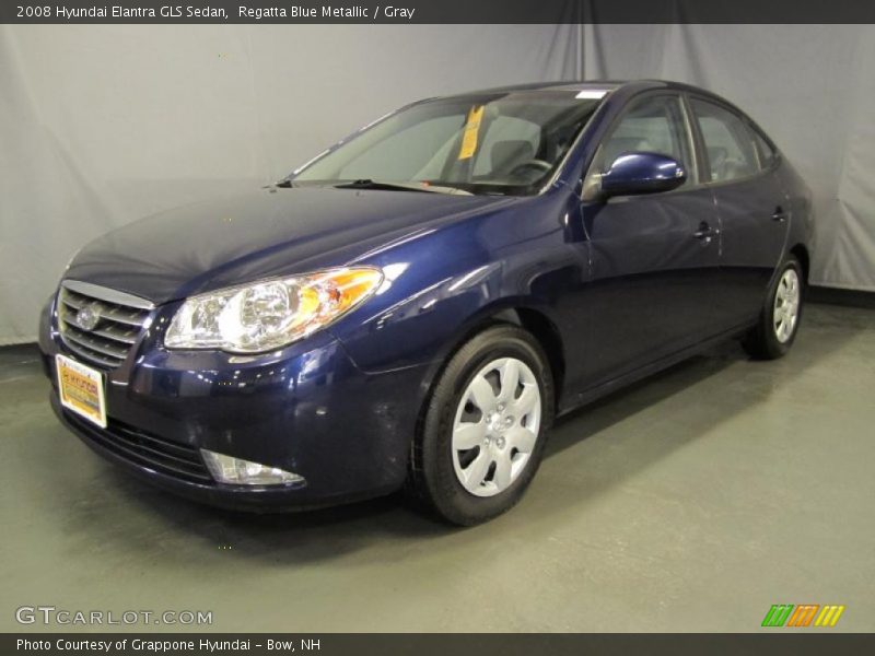 Regatta Blue Metallic / Gray 2008 Hyundai Elantra GLS Sedan