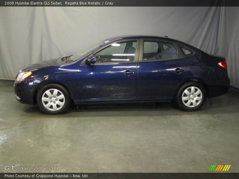 Regatta Blue Metallic / Gray 2008 Hyundai Elantra GLS Sedan