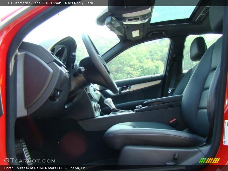 Mars Red / Black 2010 Mercedes-Benz C 300 Sport