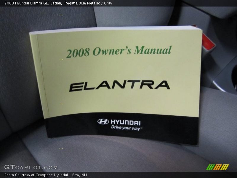 Regatta Blue Metallic / Gray 2008 Hyundai Elantra GLS Sedan