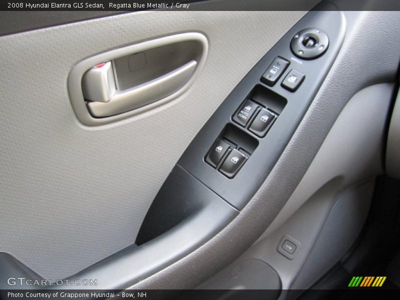 Regatta Blue Metallic / Gray 2008 Hyundai Elantra GLS Sedan