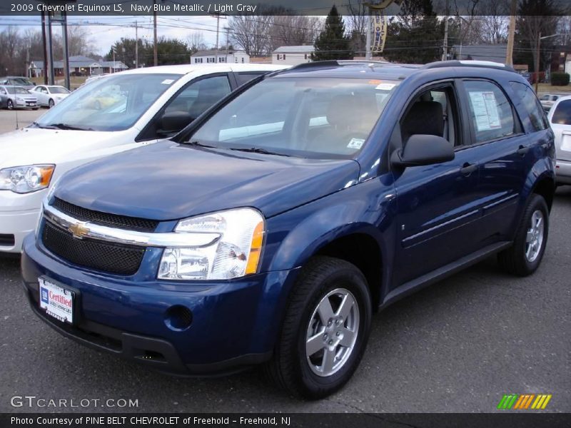 Navy Blue Metallic / Light Gray 2009 Chevrolet Equinox LS