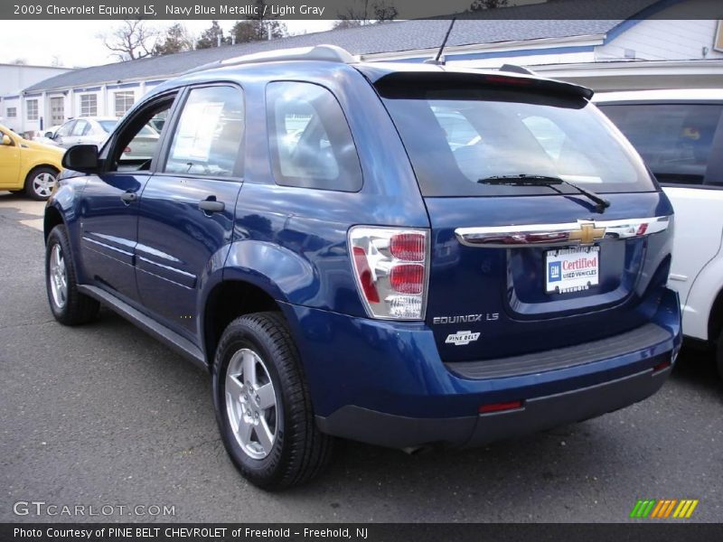 Navy Blue Metallic / Light Gray 2009 Chevrolet Equinox LS
