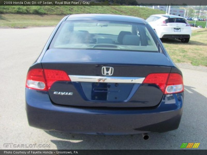 Royal Blue Pearl / Gray 2009 Honda Civic DX-VP Sedan