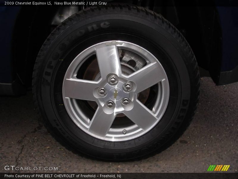 Navy Blue Metallic / Light Gray 2009 Chevrolet Equinox LS
