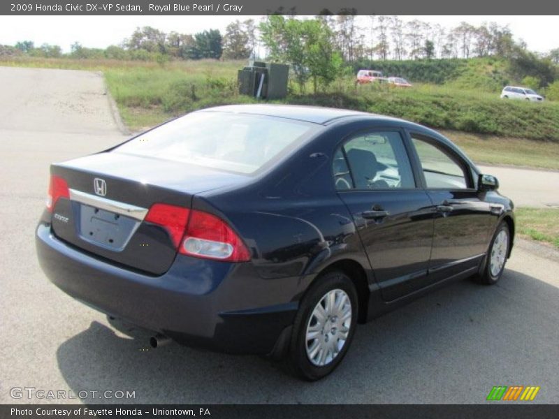 Royal Blue Pearl / Gray 2009 Honda Civic DX-VP Sedan