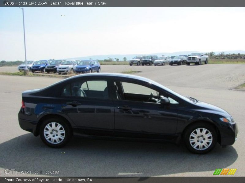 Royal Blue Pearl / Gray 2009 Honda Civic DX-VP Sedan