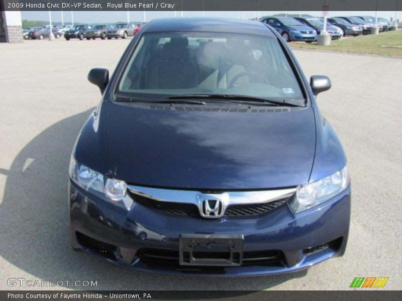 Royal Blue Pearl / Gray 2009 Honda Civic DX-VP Sedan