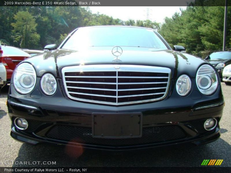 Black / Black 2009 Mercedes-Benz E 350 4Matic Sedan