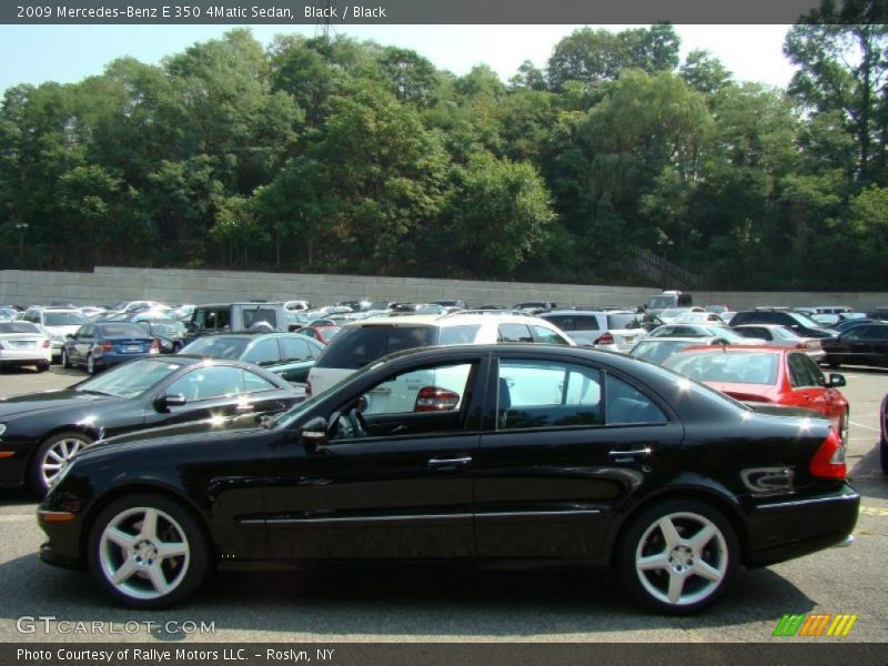 Black / Black 2009 Mercedes-Benz E 350 4Matic Sedan