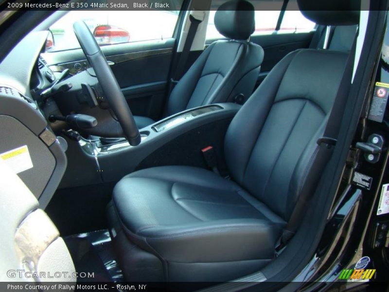 Black / Black 2009 Mercedes-Benz E 350 4Matic Sedan