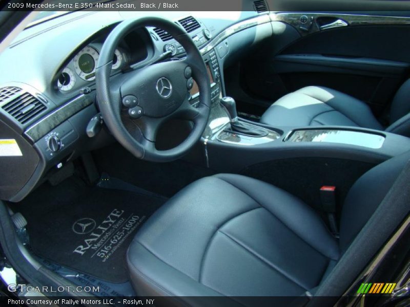 Black / Black 2009 Mercedes-Benz E 350 4Matic Sedan