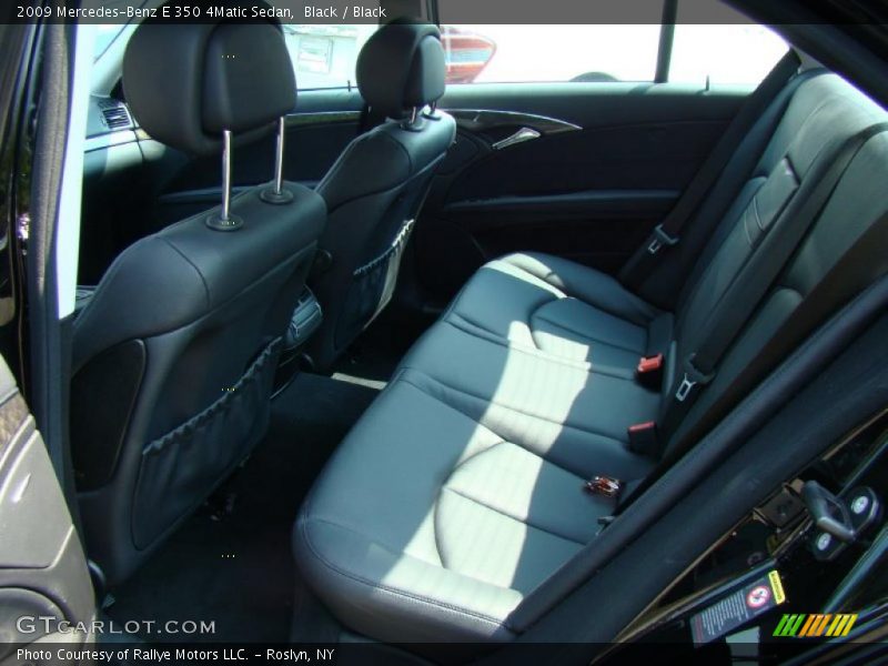 Black / Black 2009 Mercedes-Benz E 350 4Matic Sedan