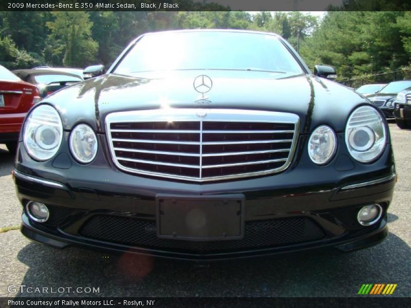 Black / Black 2009 Mercedes-Benz E 350 4Matic Sedan