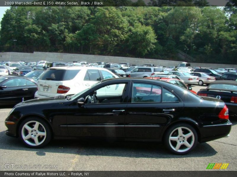 Black / Black 2009 Mercedes-Benz E 350 4Matic Sedan