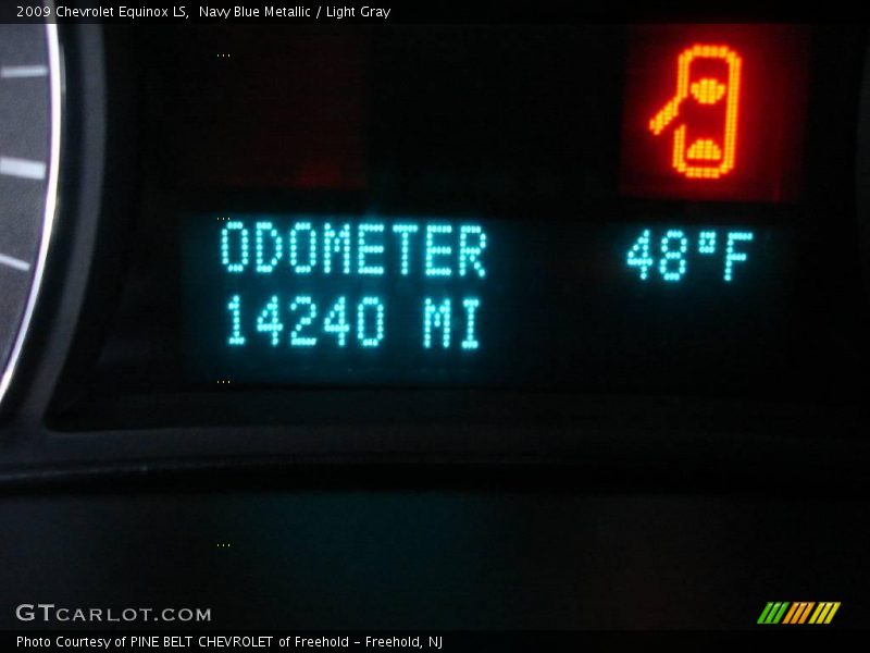 Navy Blue Metallic / Light Gray 2009 Chevrolet Equinox LS