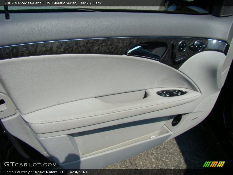 Black / Black 2009 Mercedes-Benz E 350 4Matic Sedan