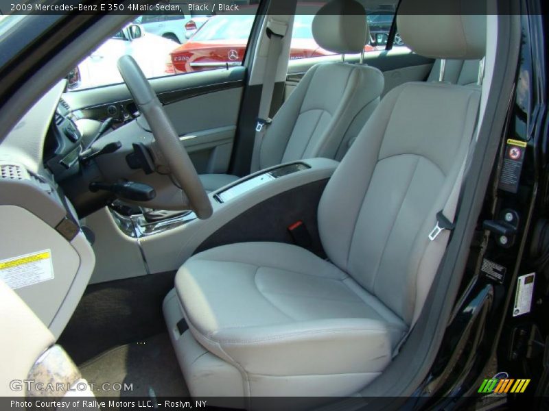 Black / Black 2009 Mercedes-Benz E 350 4Matic Sedan