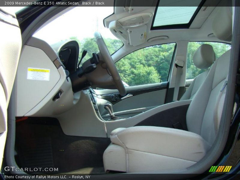 Black / Black 2009 Mercedes-Benz E 350 4Matic Sedan