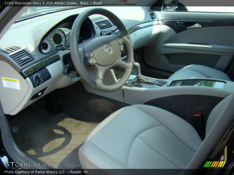 Black / Black 2009 Mercedes-Benz E 350 4Matic Sedan