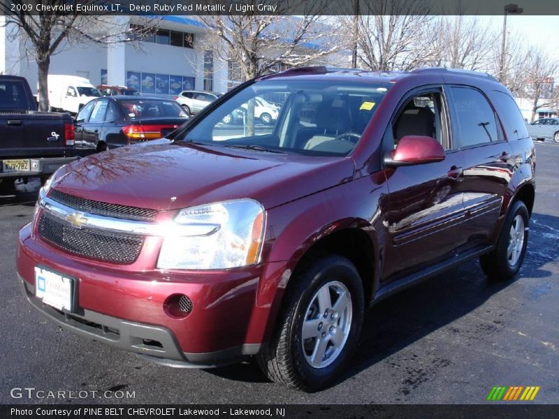 Deep Ruby Red Metallic / Light Gray 2009 Chevrolet Equinox LT