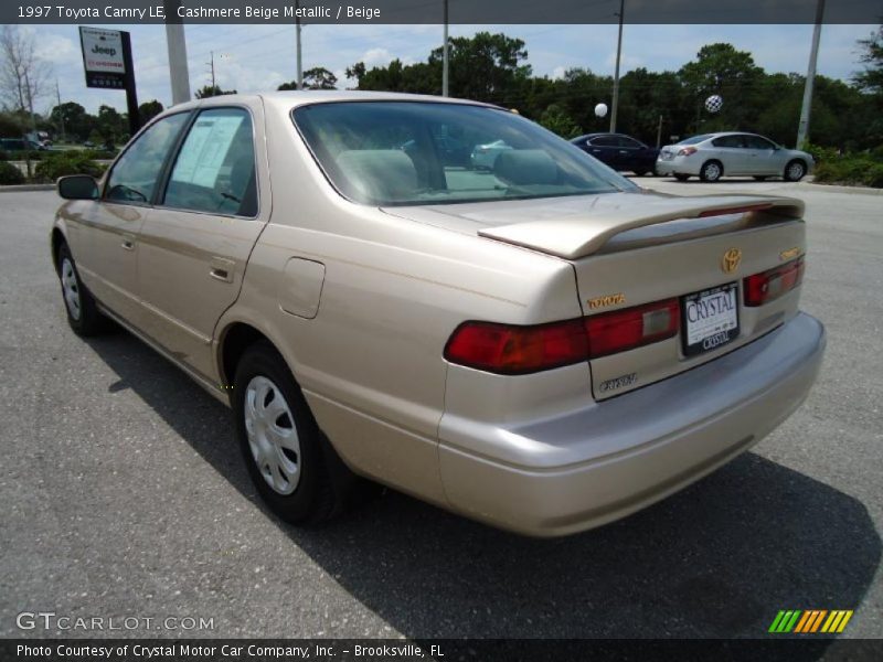 Cashmere Beige Metallic / Beige 1997 Toyota Camry LE