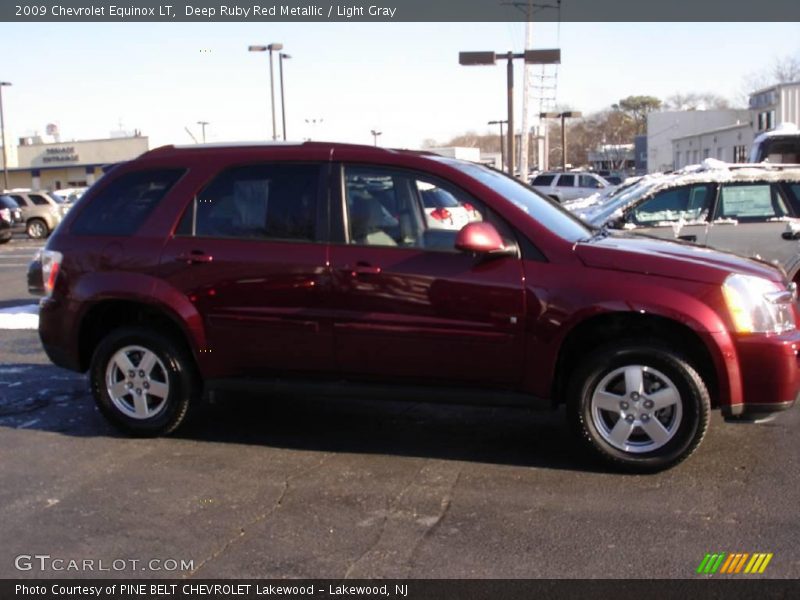 Deep Ruby Red Metallic / Light Gray 2009 Chevrolet Equinox LT