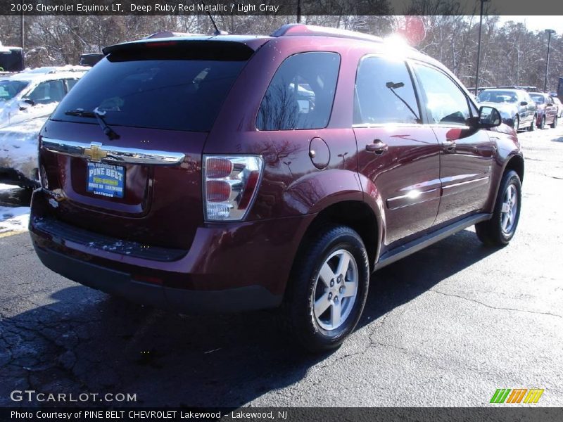 Deep Ruby Red Metallic / Light Gray 2009 Chevrolet Equinox LT
