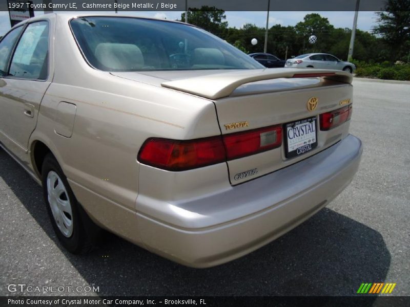 Cashmere Beige Metallic / Beige 1997 Toyota Camry LE