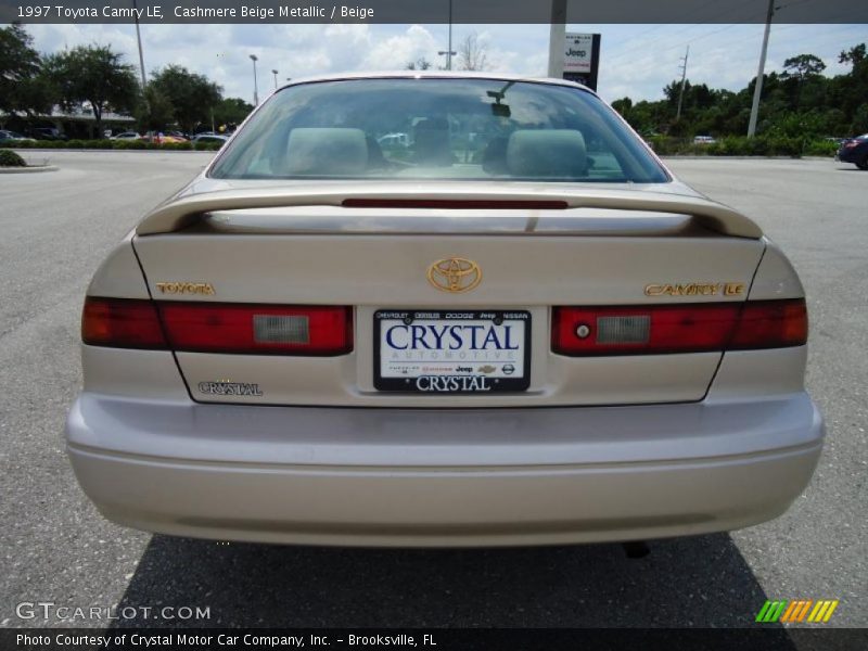 Cashmere Beige Metallic / Beige 1997 Toyota Camry LE