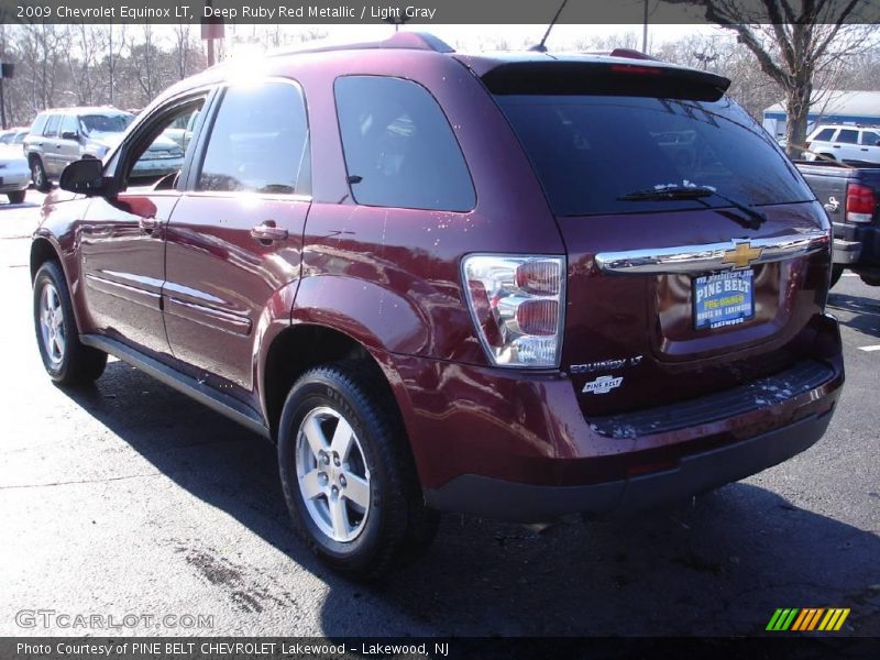 Deep Ruby Red Metallic / Light Gray 2009 Chevrolet Equinox LT