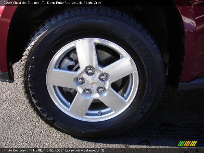 Deep Ruby Red Metallic / Light Gray 2009 Chevrolet Equinox LT