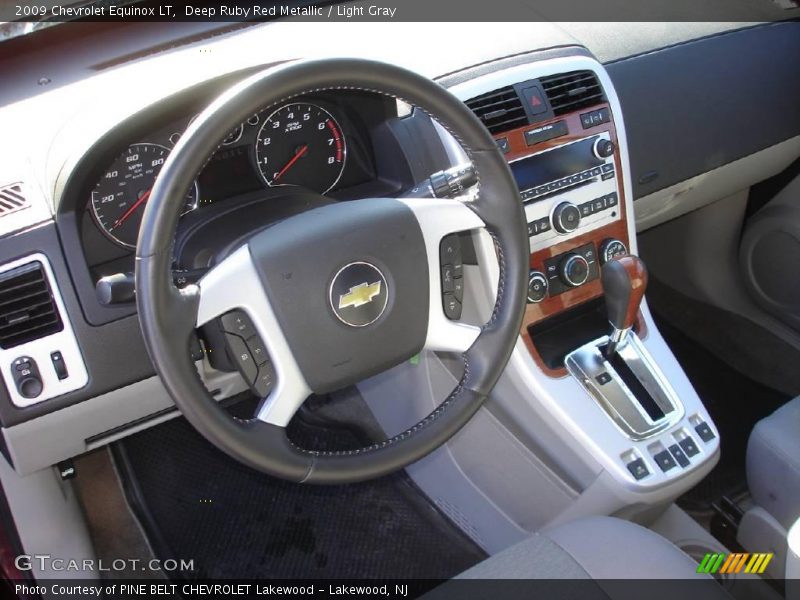 Deep Ruby Red Metallic / Light Gray 2009 Chevrolet Equinox LT
