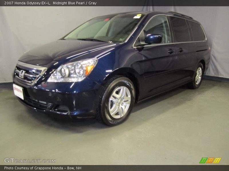 Midnight Blue Pearl / Gray 2007 Honda Odyssey EX-L
